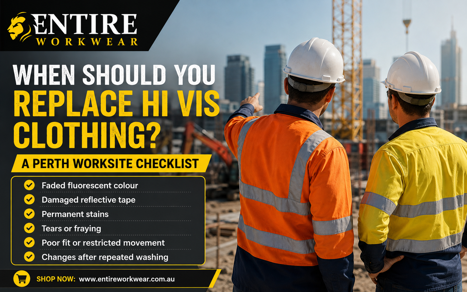 When Should You Replace Hi Vis Clothing? A Perth Worksite Checklist