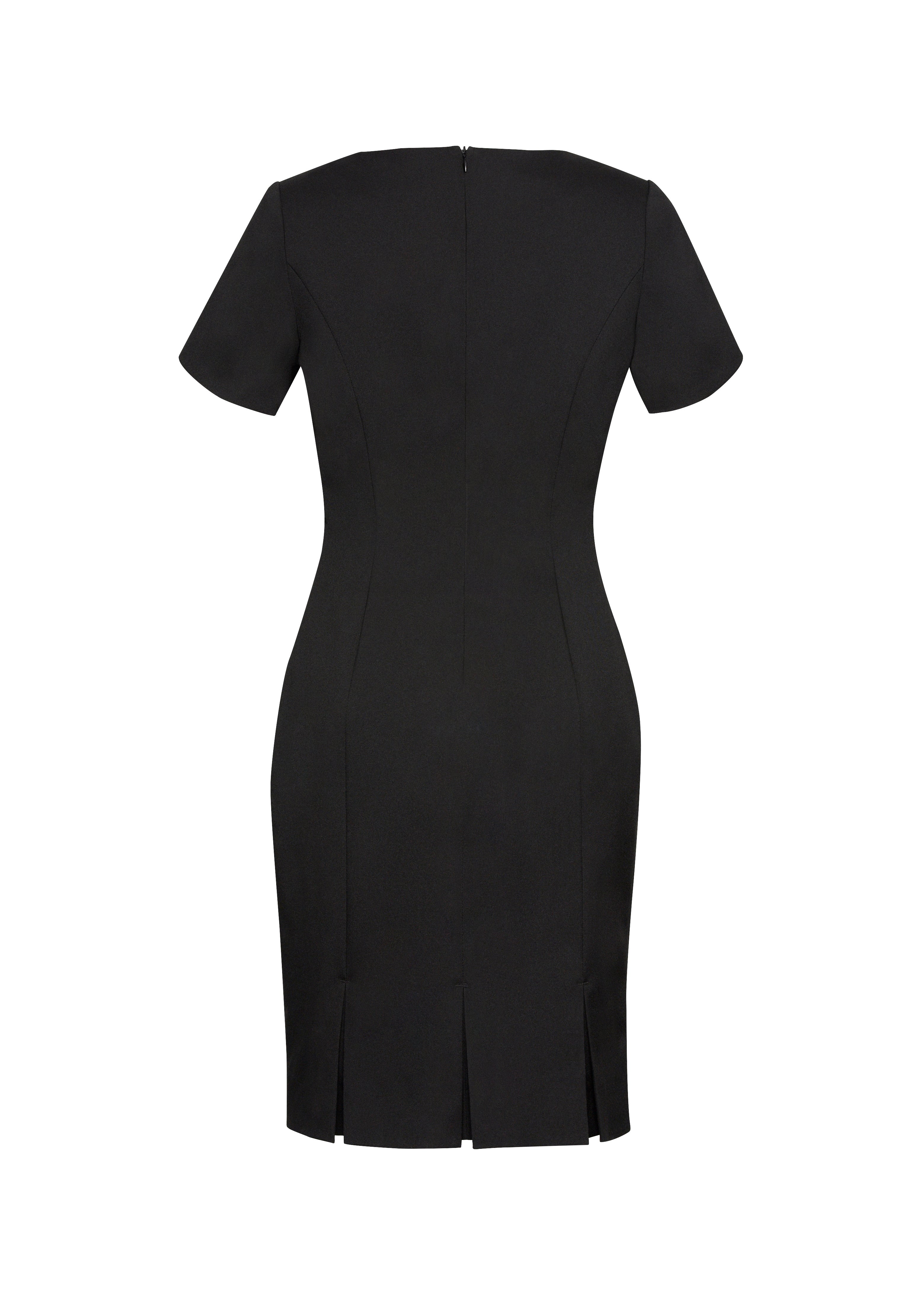BIZ CORPORATES Womens Cool Stretch Short Sleeve Shift Dress 30112