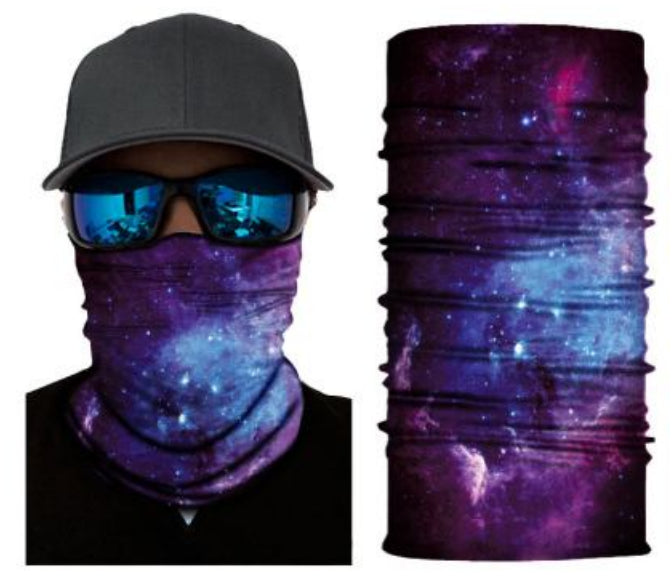 Simba Bandana face mask Neck Gaiter Night Sky 2 S197