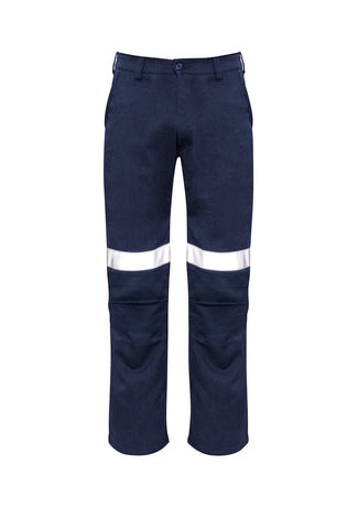 SYZMIK Mens Orange Flame Traditional Style Taped Work Pant ZP523