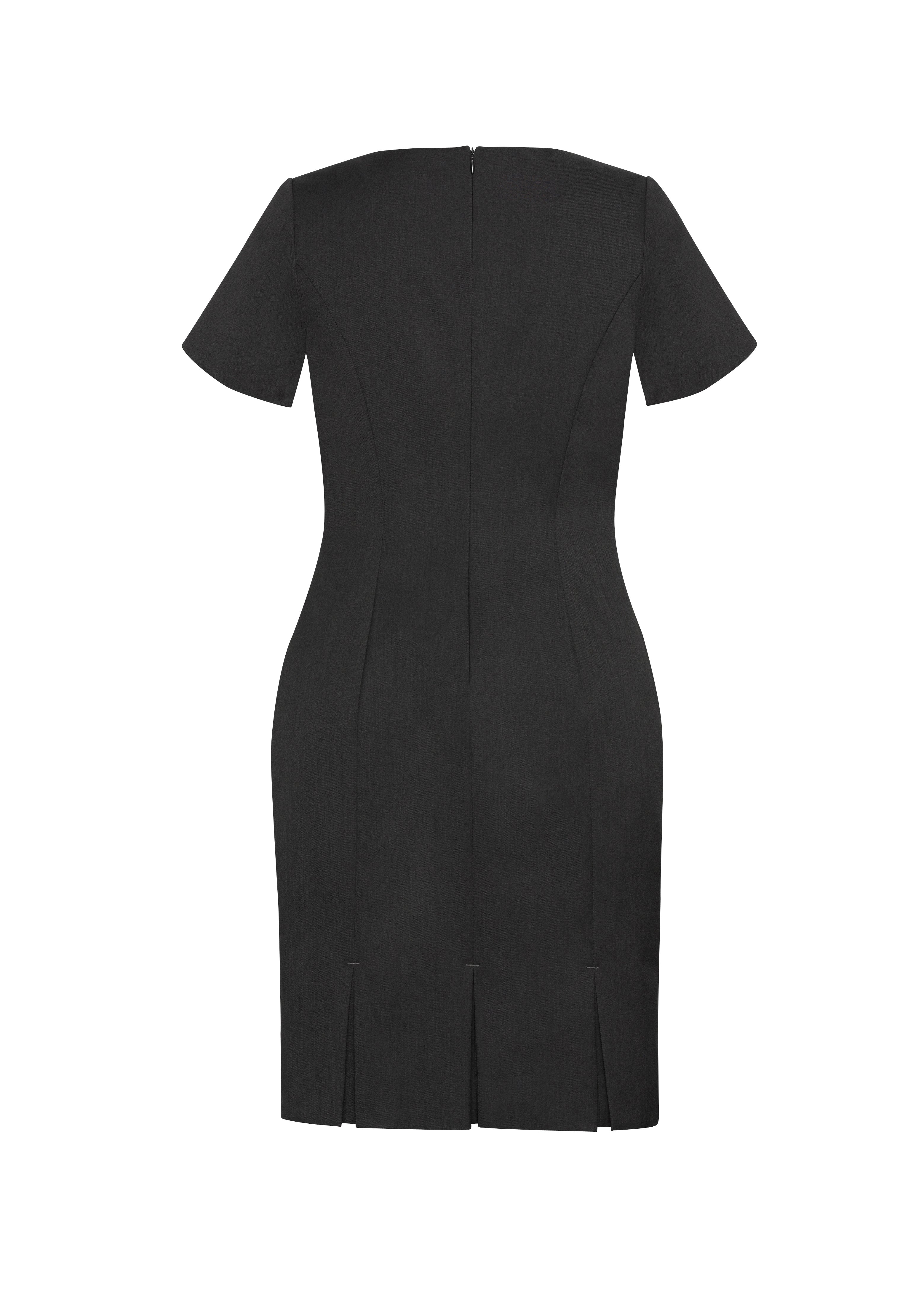 BIZ CORPORATES Womens Cool Stretch Short Sleeve Shift Dress 30112