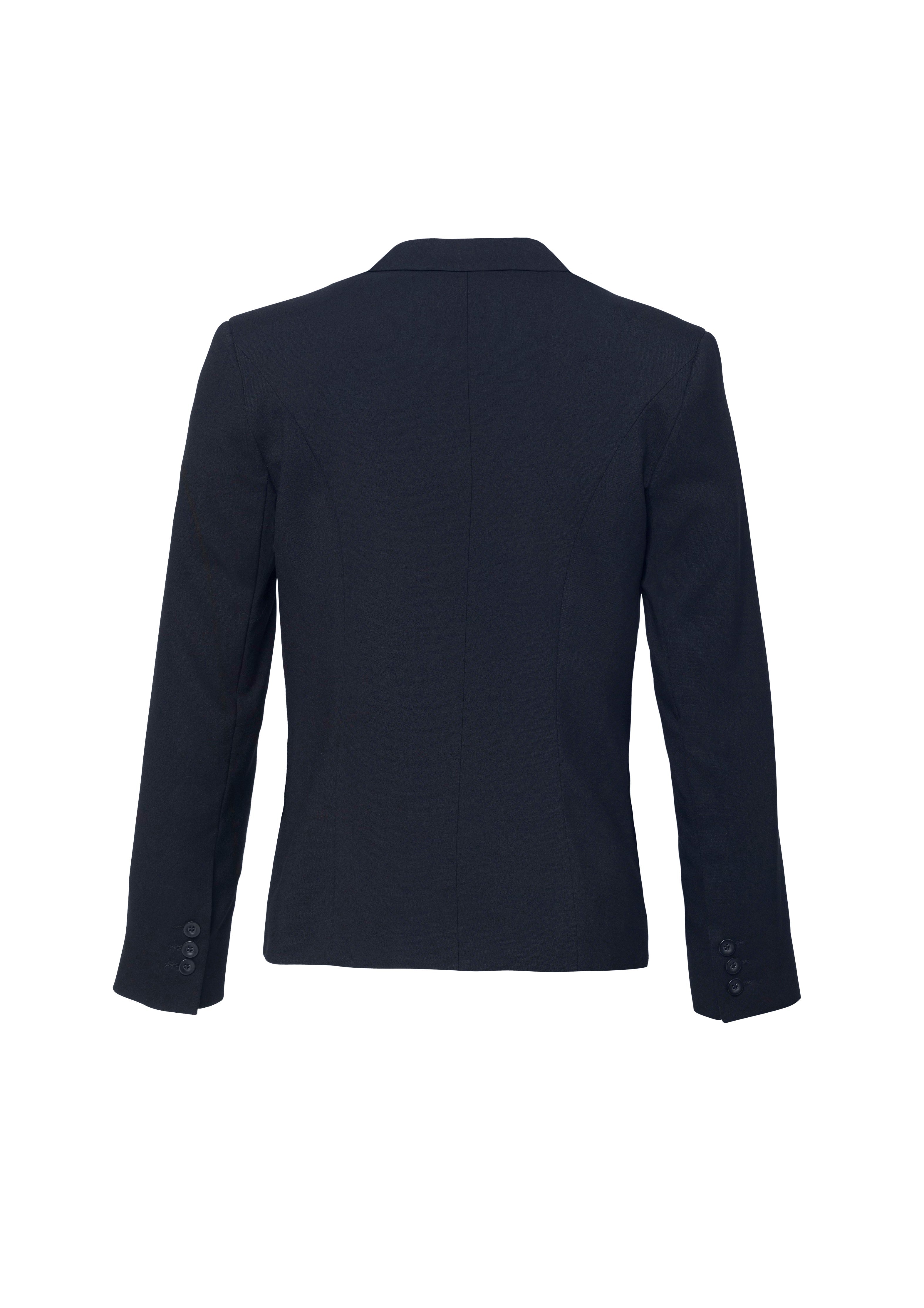 BIZ CORPORATES Womens Cool Stretch Short Jacket with Reverse Lapel 60113