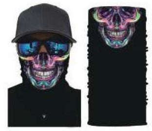 Simba Bandana face mask Neck Gaiter Coloured Skull 2 S12